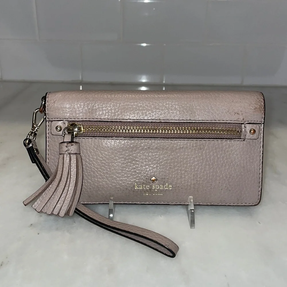 Kate Spade Pebbled Leather Multi Pocket Full Sized Wallet